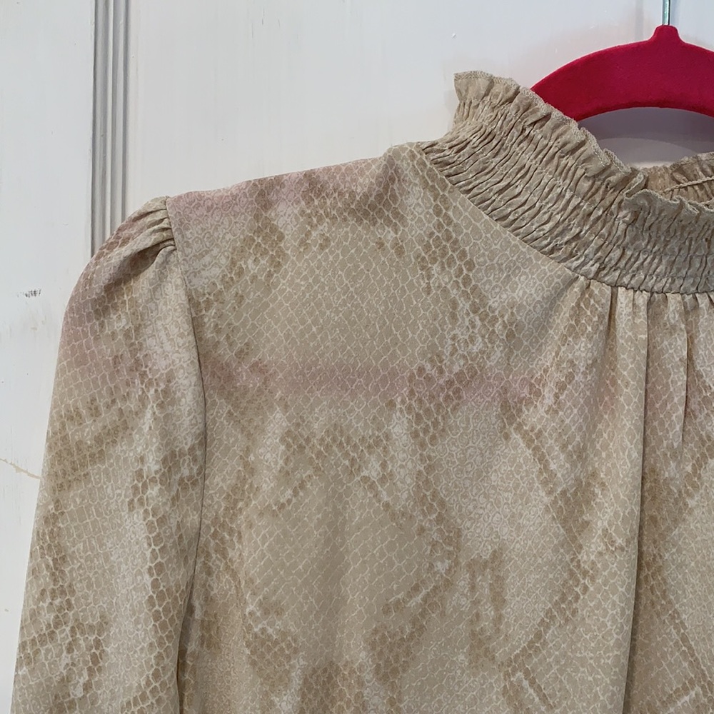 Snake skin pattern dress shirt